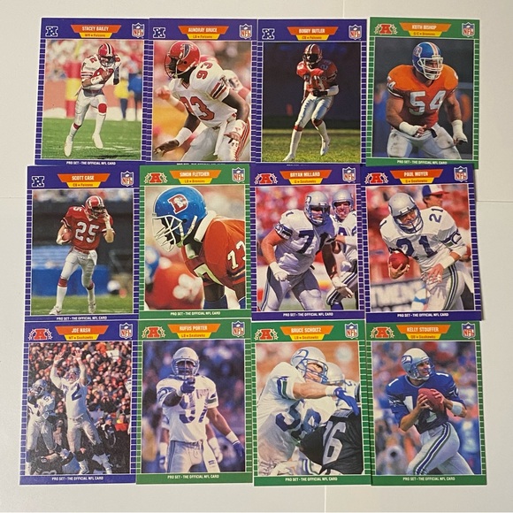 Vintage 1989 Pro Set Football Cards Lot of 52 Cards - Picture 2 of 6